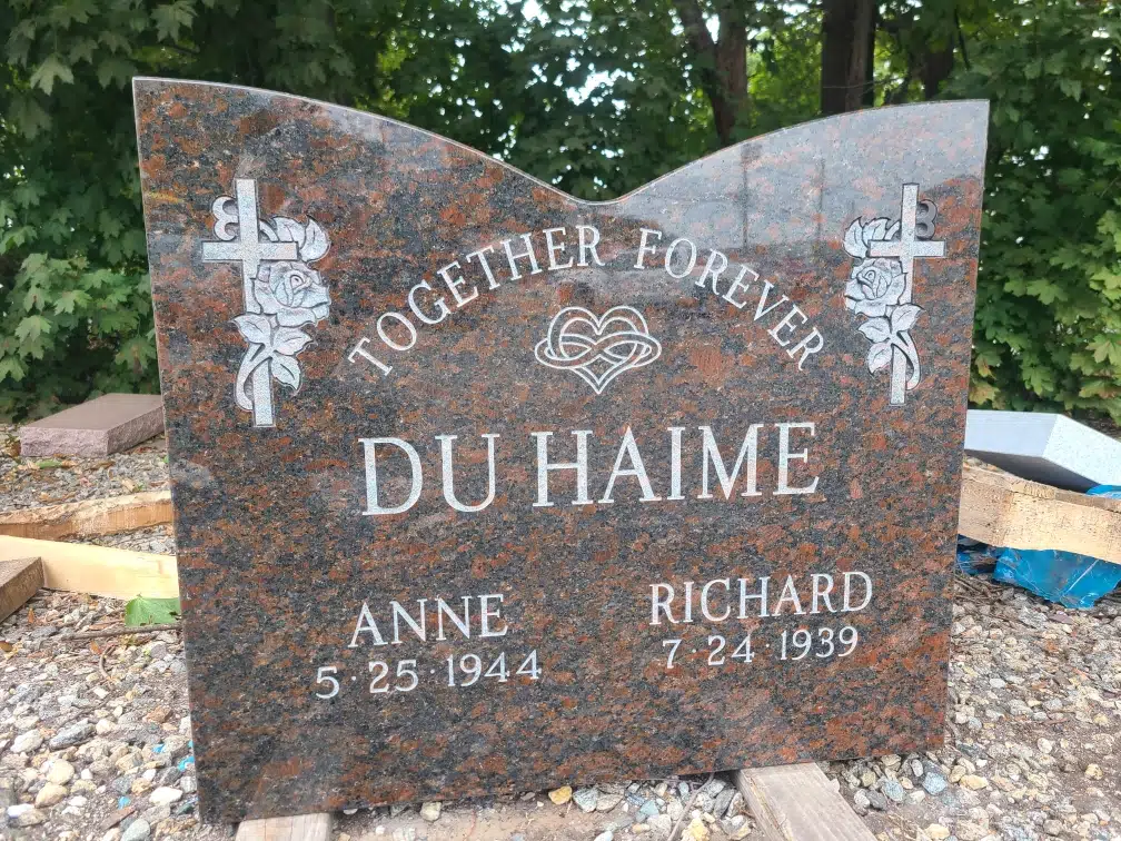 Granite Headstone hand-carved by Tombstone Finder in NJ — image 2