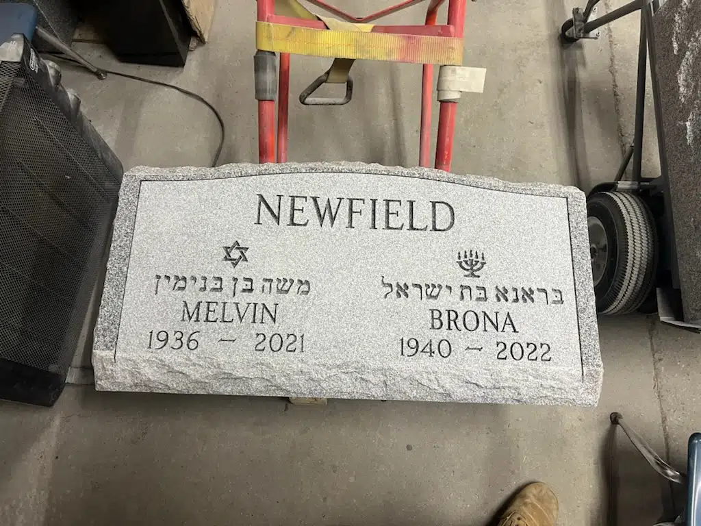 Granite Headstone hand-carved by Tombstone Finder in NJ — image 3